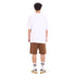 Snuggs oversized set Off White T-shirt + Brown Shorts